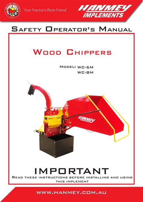 how to start a wood chipper pdf manual